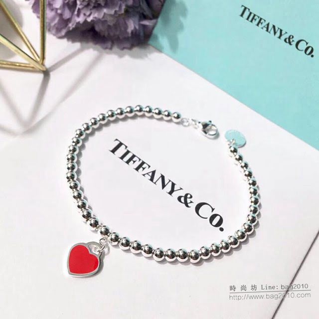 Tiffany飾品 蒂芙尼女士專櫃爆款單桃心手鏈經典滴油手鏈  zgt1807